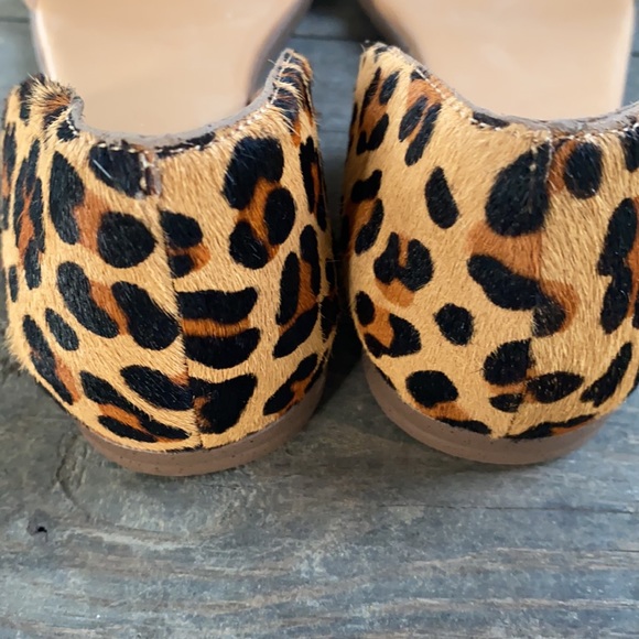 NEW J.Crew Factory Morgan Leopard Calf Hair Peep-toe 7.5 - Picture 8 of 9